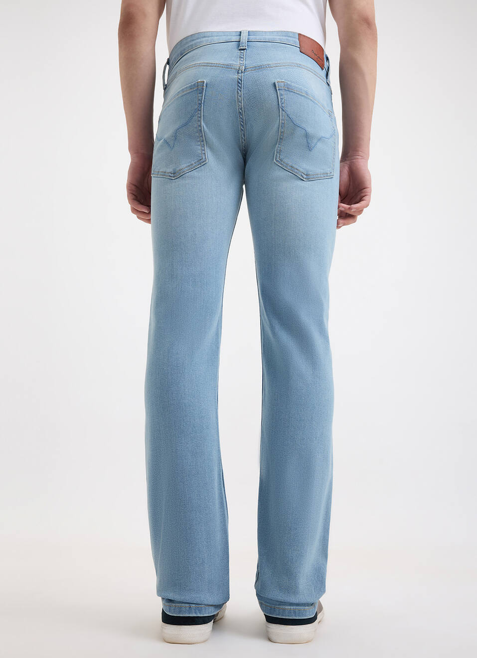Men Blue Straight Fit Mid Rise Jeans, , large image number 3