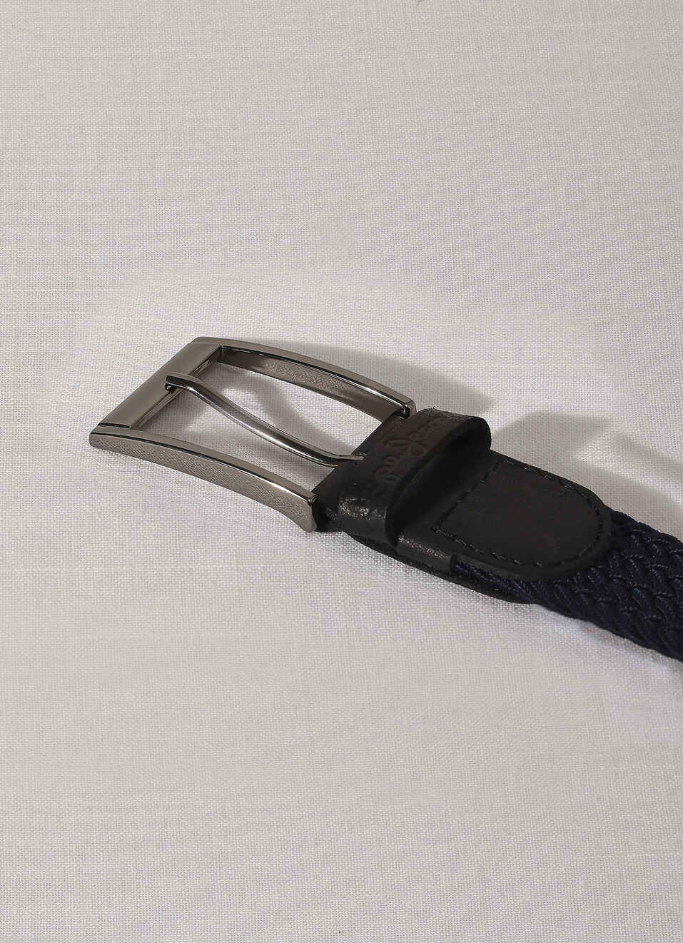 Blue Elasticated Webbing Belt, , large image number 1