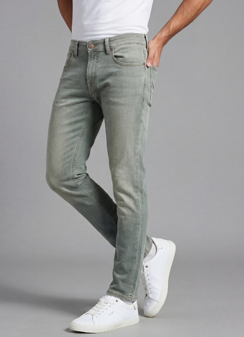 Men Blue Skinny Fit Ankle-length Jeans