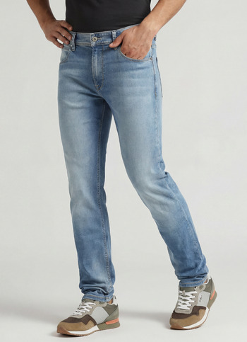 Vapour Mid Rise Slim Fit Powerflex Jeans