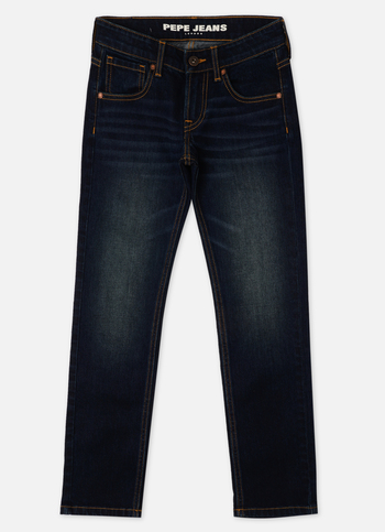 Boys  Blue Mid Waist Slim Jeans