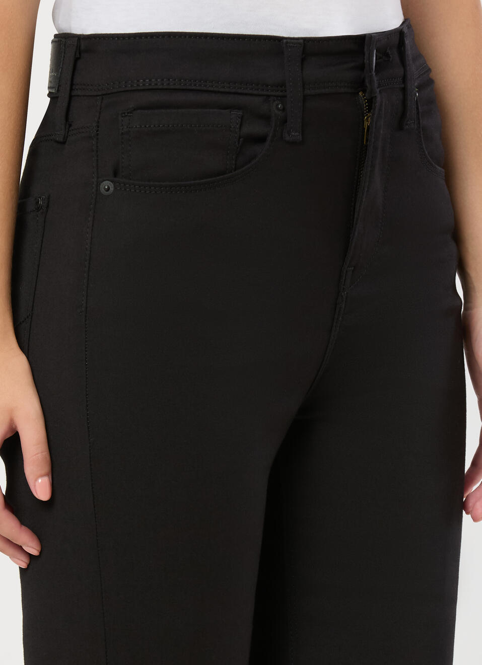 Women Black Rinse Straight Jeans, , large image number 4