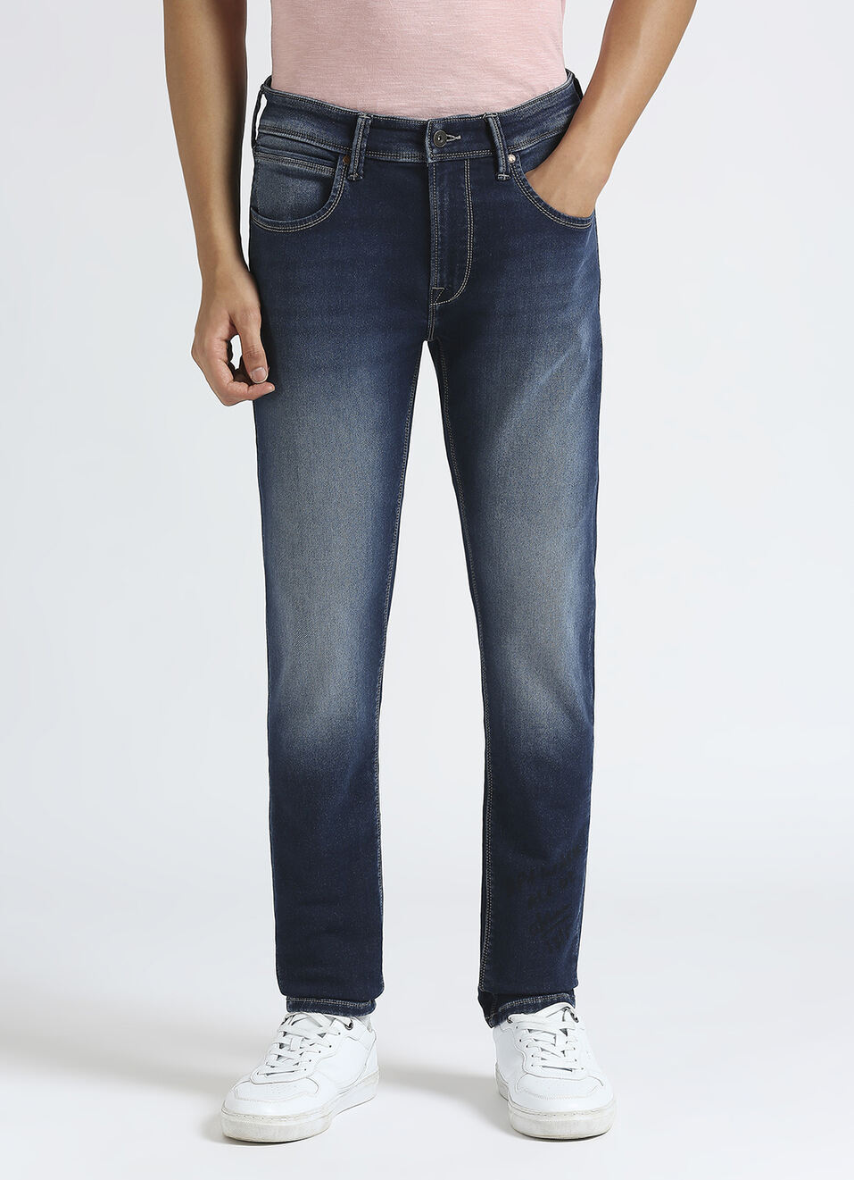 Chinox Blue Mid Waist Gymindigo Jeans, , large image number 2