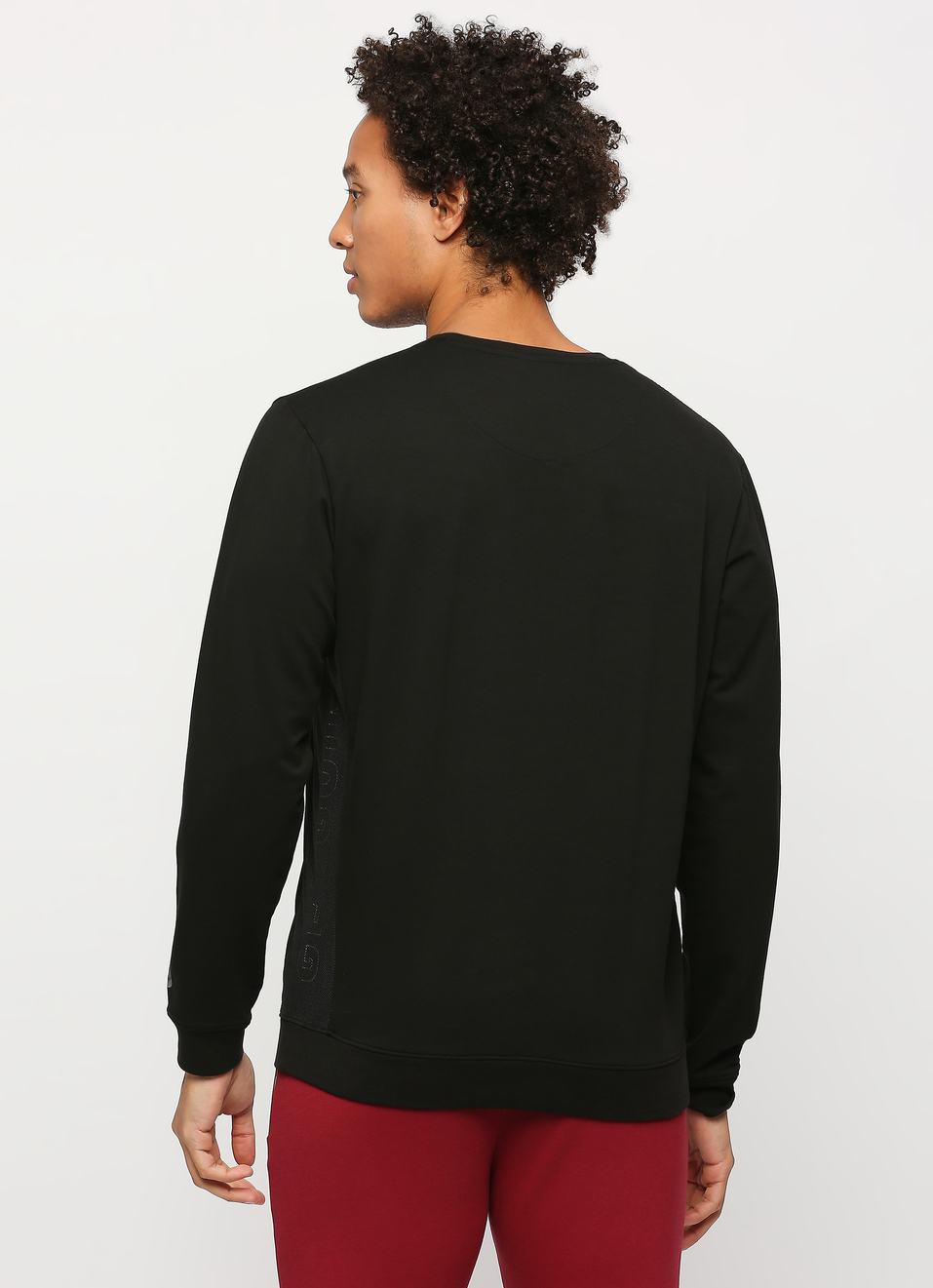 Black Printed Sweatshirt, , large image number 2