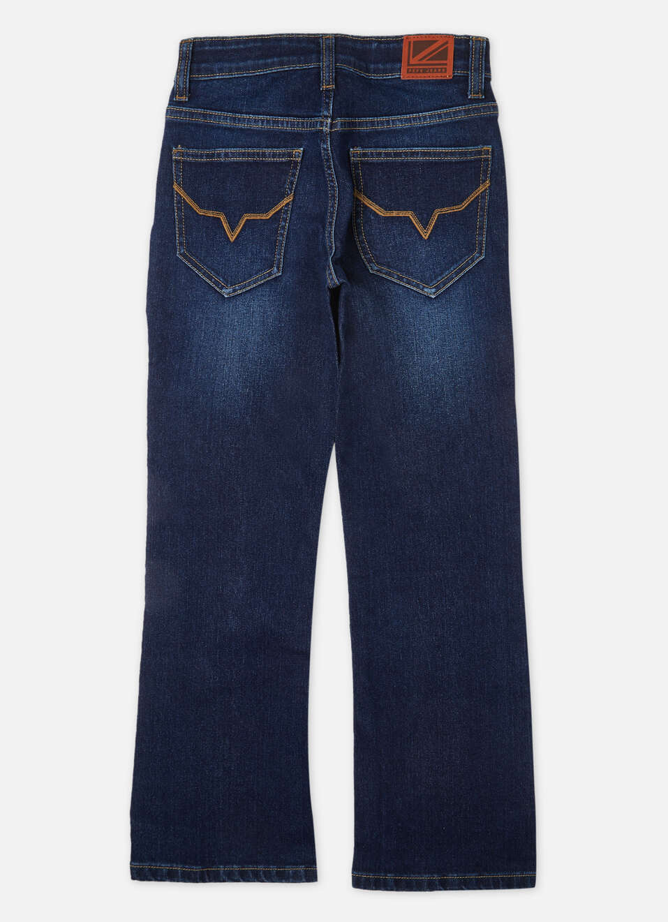 Boys Blue Mid Rise Bootcut Jeans, , large image number 1