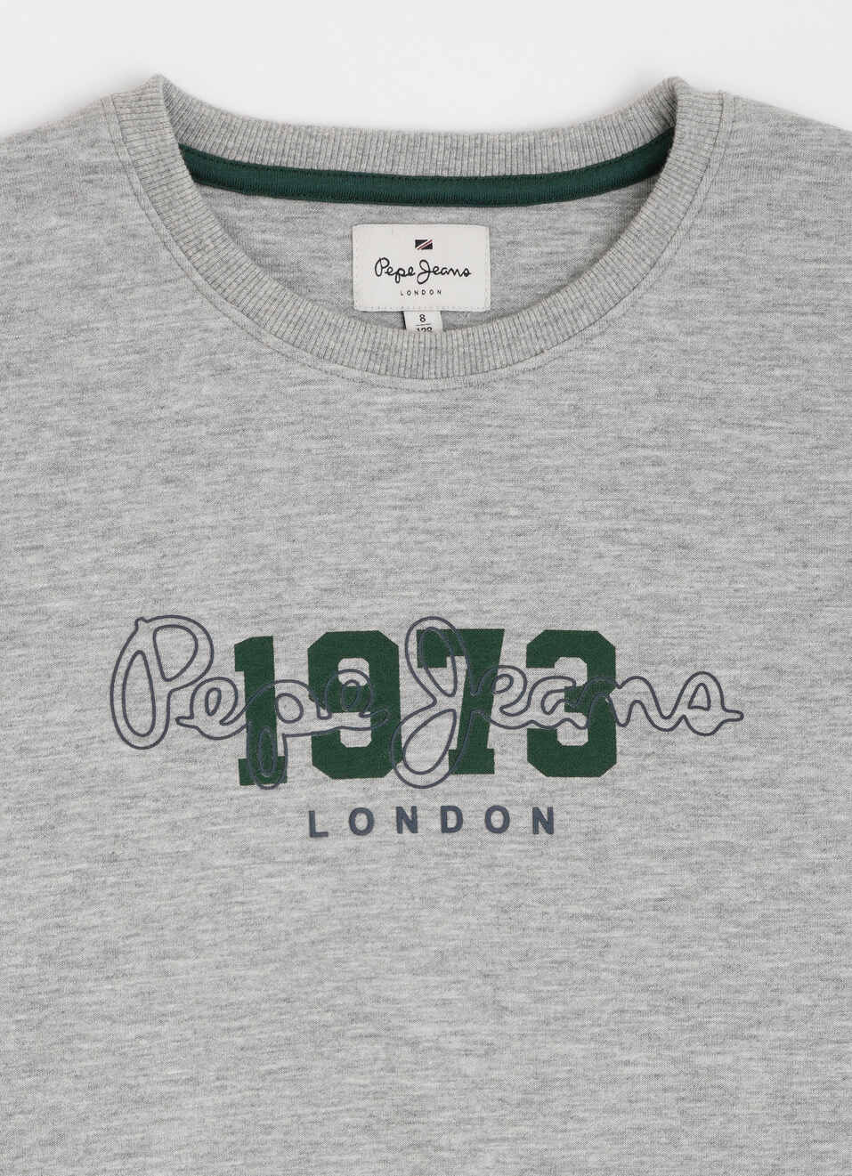 Grey Graphic Print Full Sleeve Sweatshirt, , large image number 2