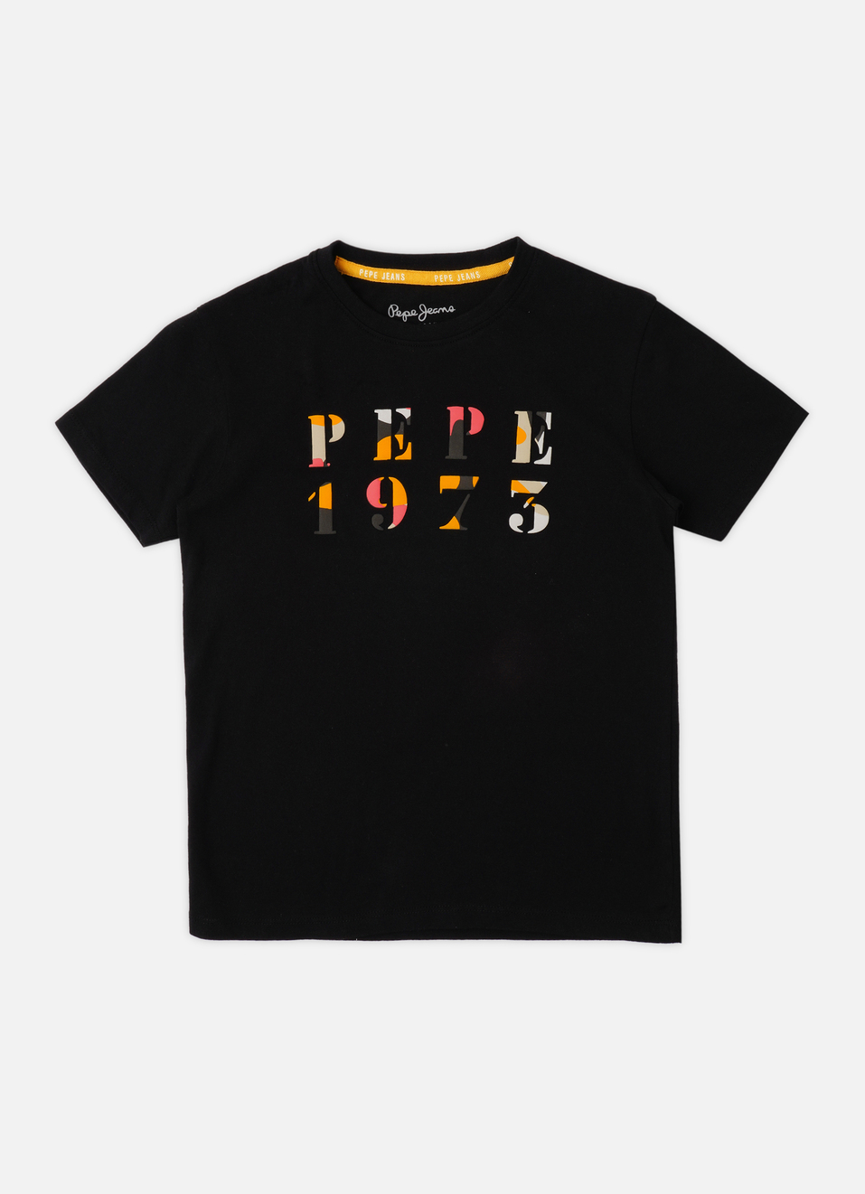 Boys Black Short Sleeve T-shirt, , large image number 0