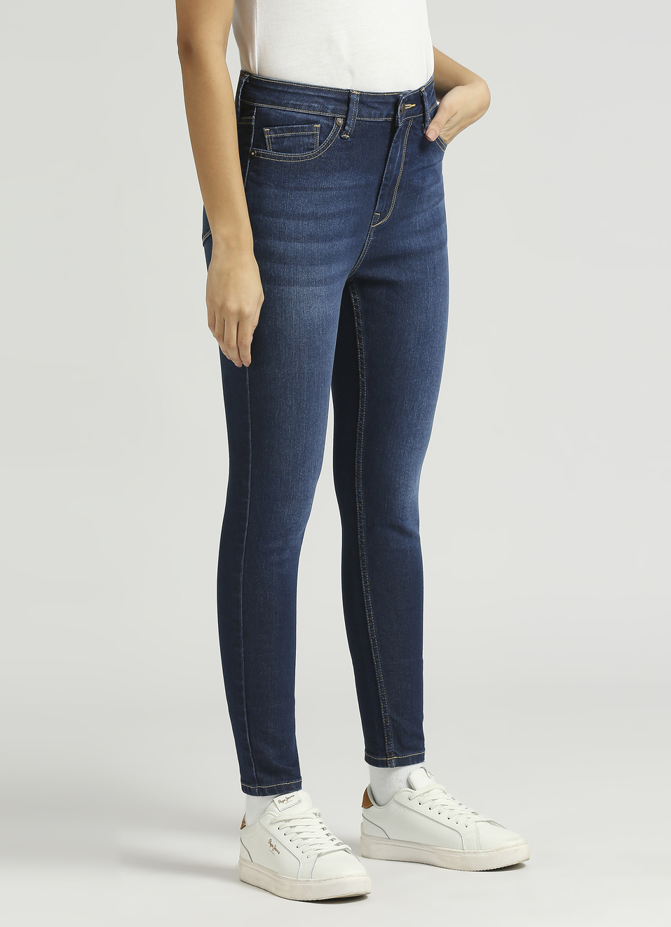 Dion High Waist Skinny Fit Jeans, , large image number 3