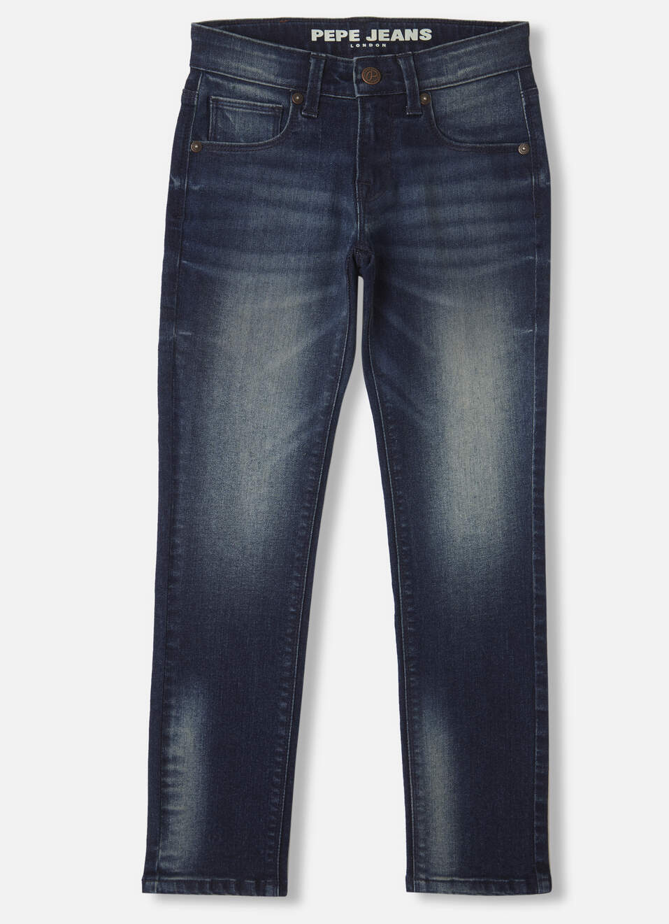 Boys Cash Dark Blue Mid Rise Slim Fit Jeans, , large image number 0