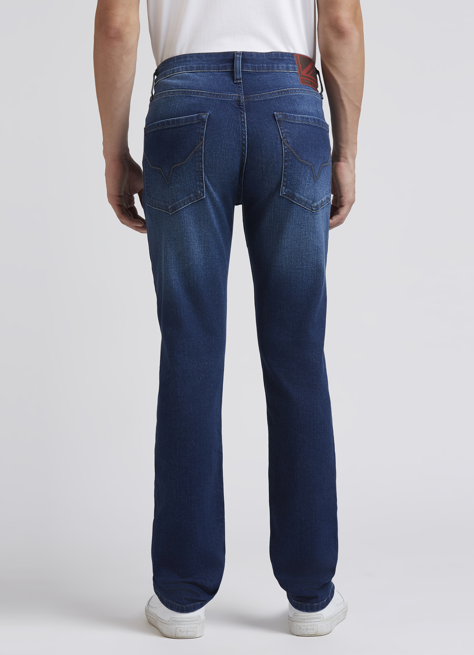 Vapour Blue Mid Rise Slim Fit Jeans, , large image number 2