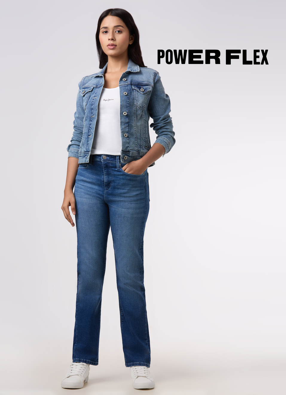 Women Blue High Rise Straight Stretchable Jeans , , large image number 0