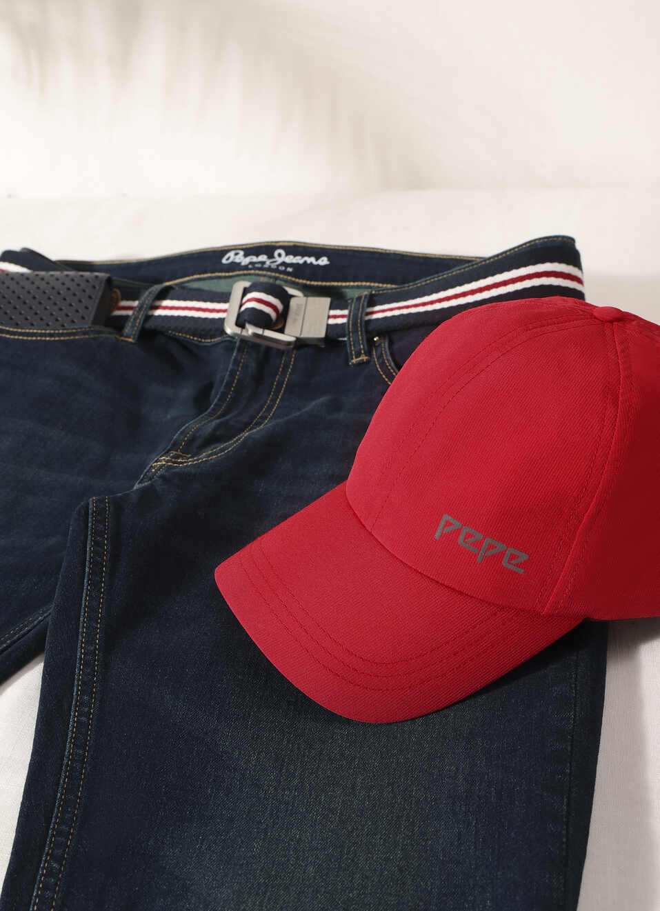 Red Printed Sports Cap, , large image number 3