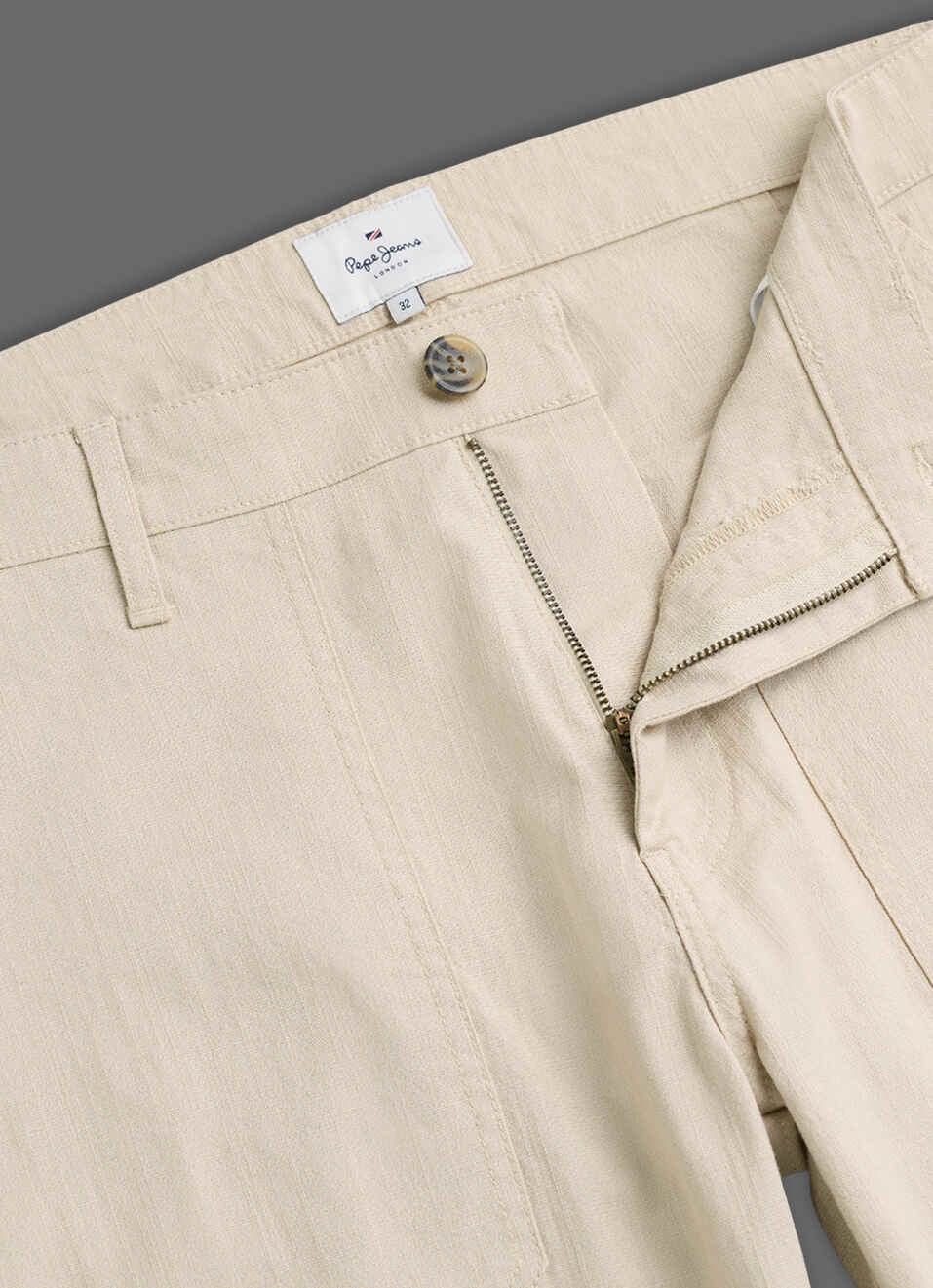 Men Khaki Straight Chinos, , large image number 6