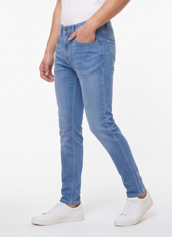 Men Blue Slim Fit Mid Rise Stretchable Jeans