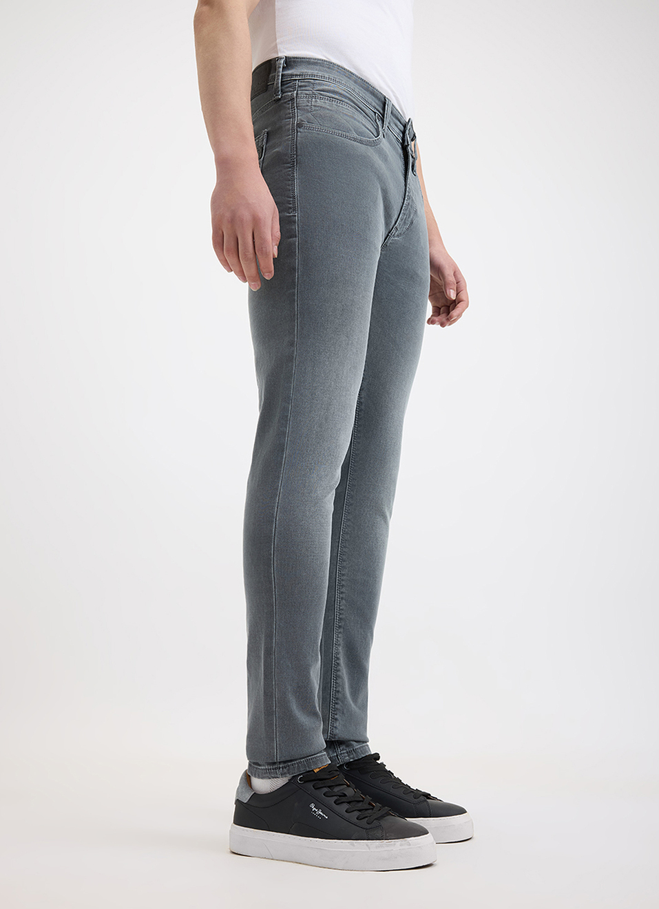 Men Grey Mid Rise Tapered Gymindigo Jogger Like Jeans, , large image number 5