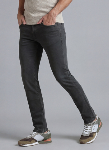 Vapour Green Mid Waist Jeans