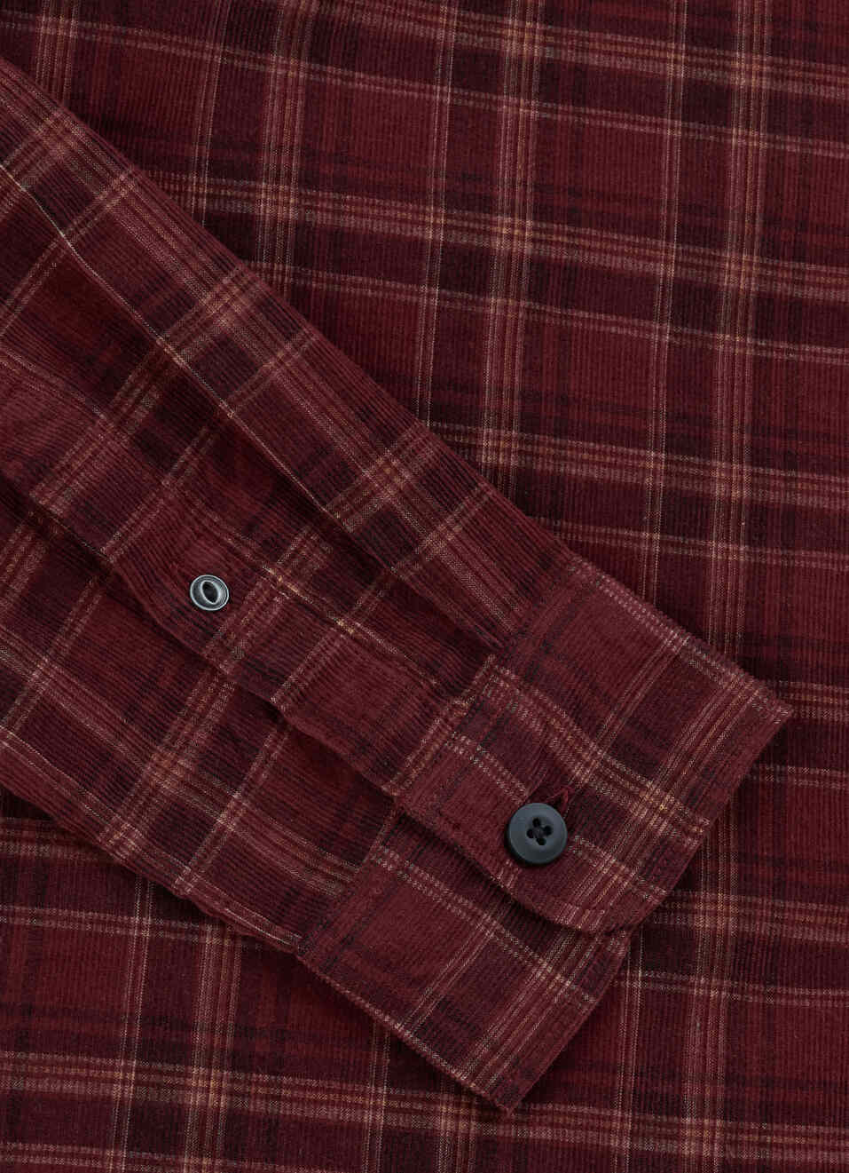Men Wine Checked Corduroy Long Sleeve Shirt, , large image number 7
