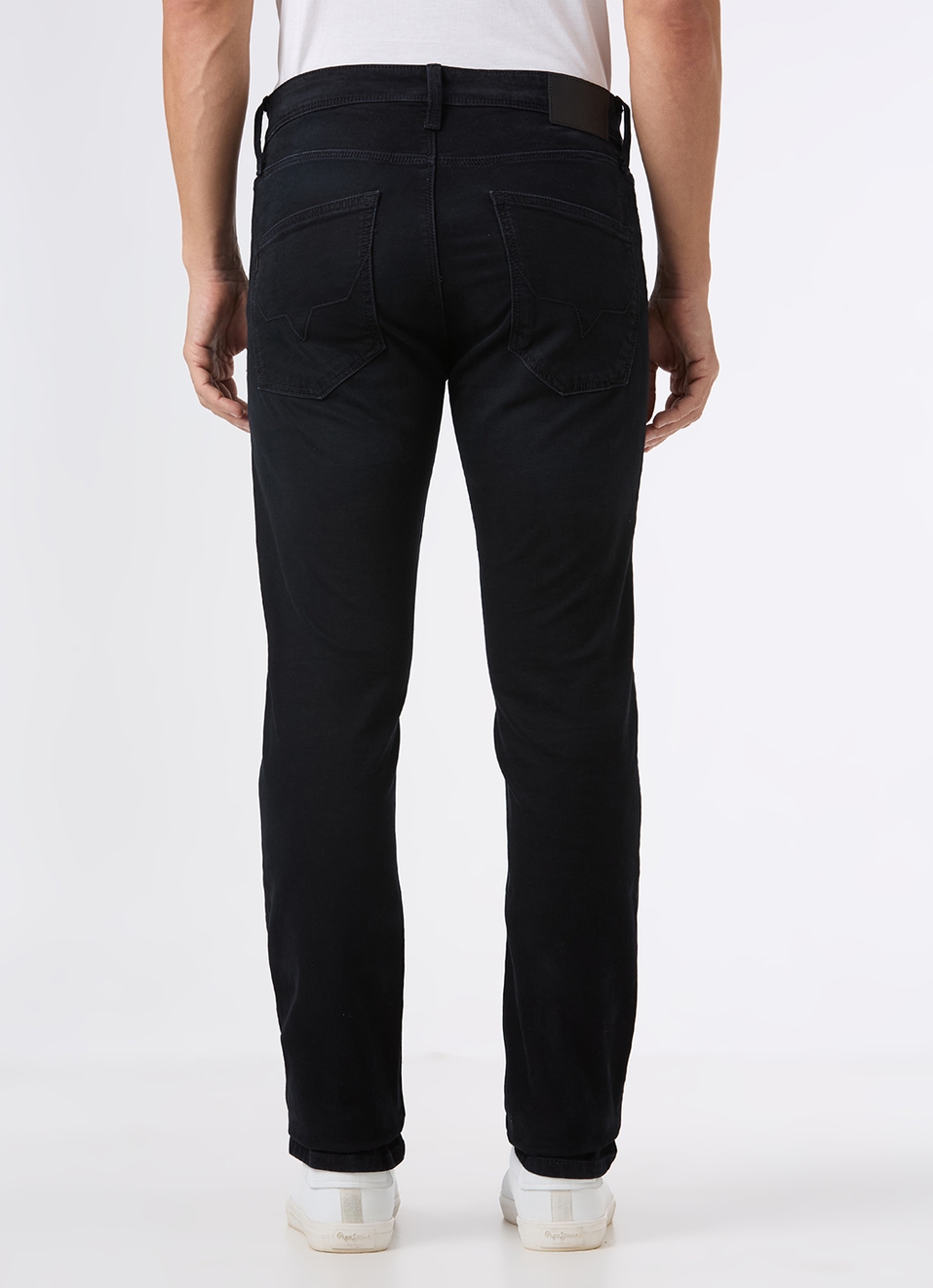 Men Black Mid Rise Slim Fit Jeans, , large image number 3