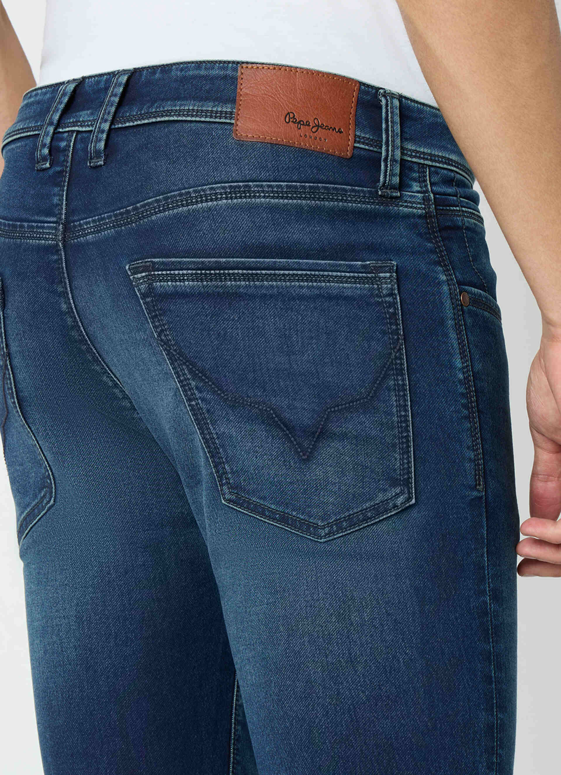 Men Green Slim Fit Stretchable Jeans, , large image number 9