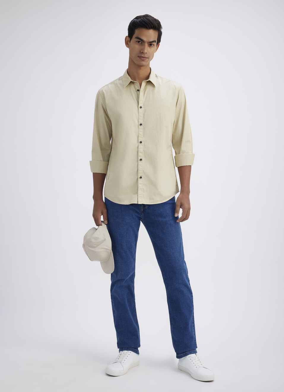 Men Beige Full Sleeve Shirt, , large image number 5