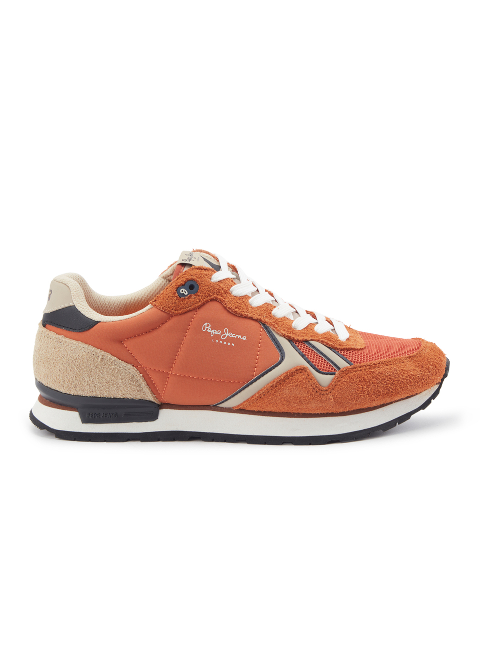 Orange And Black Retro Anti-skid Running Sneakers, , large image number 5