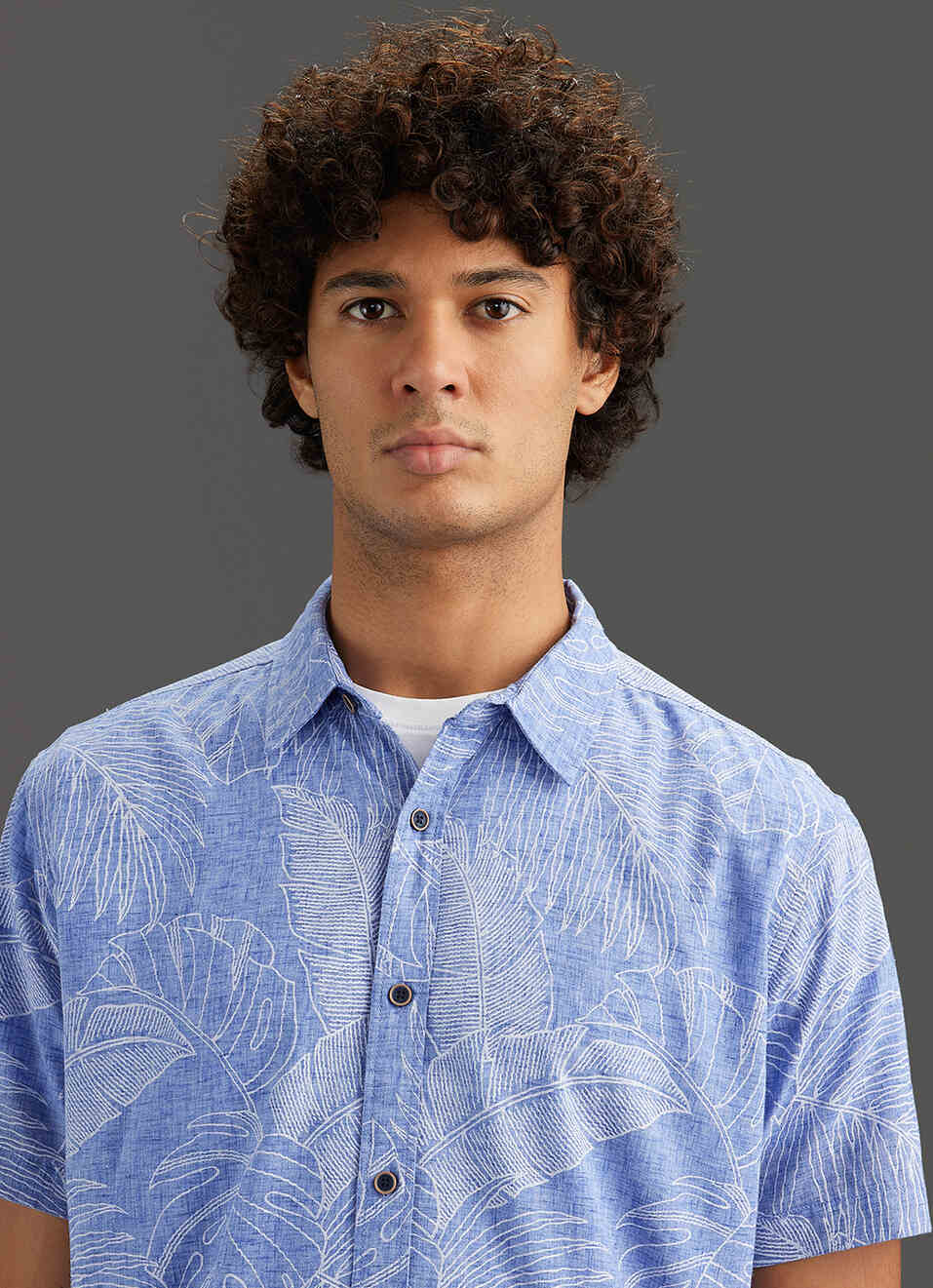 Men Grey Printed Shirt, , large image number 4