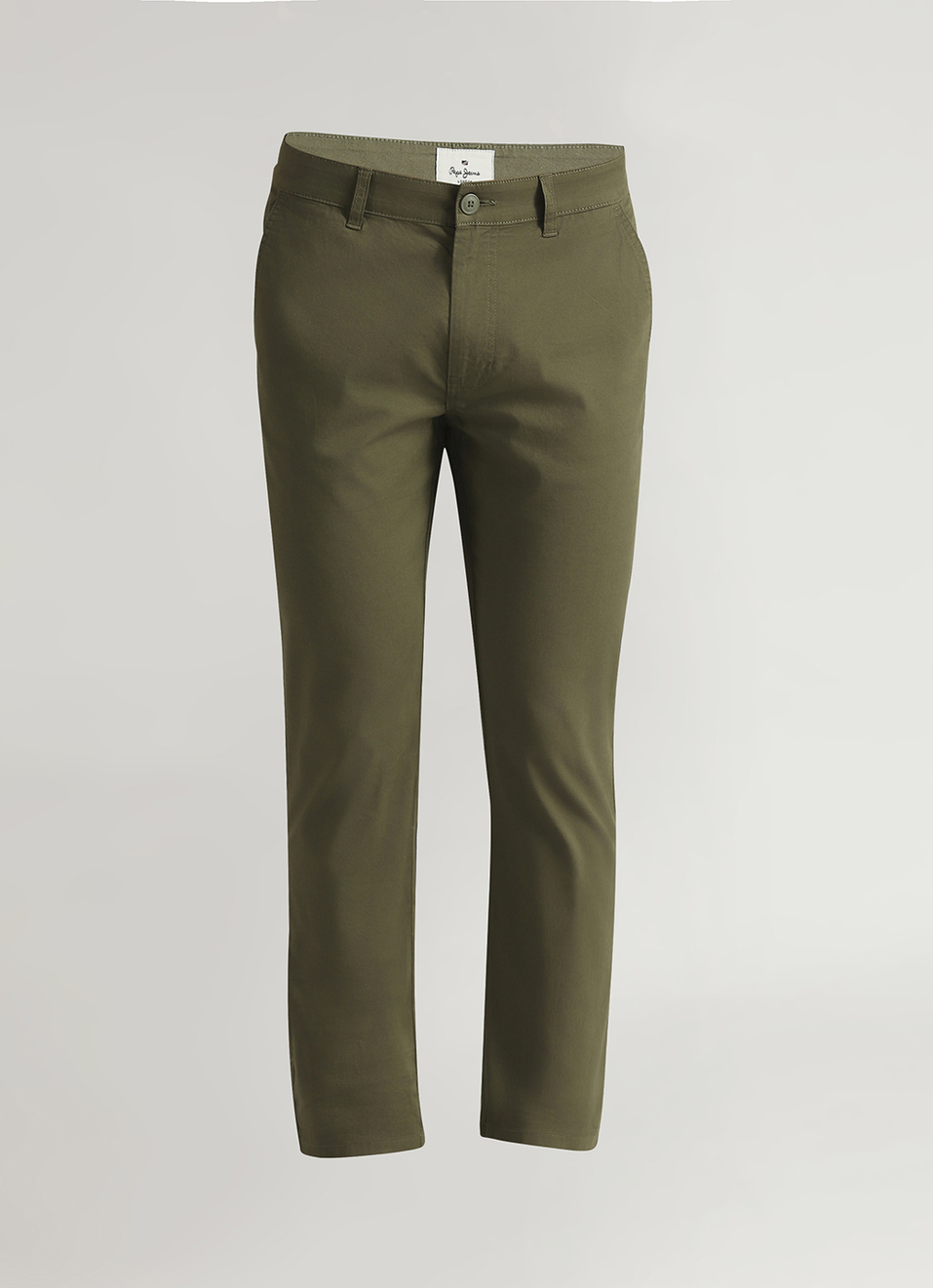 Men Green Mid Rise Stretch Chinos, , large image number 6