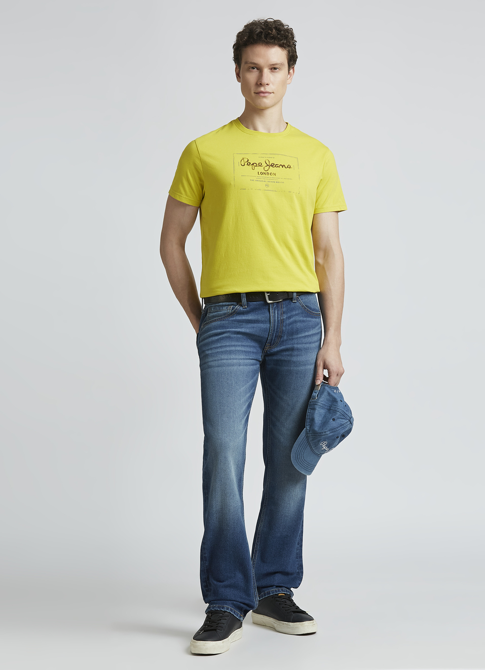 Yellow Graphic Print Short Sleeve T-shirt, , large image number 5