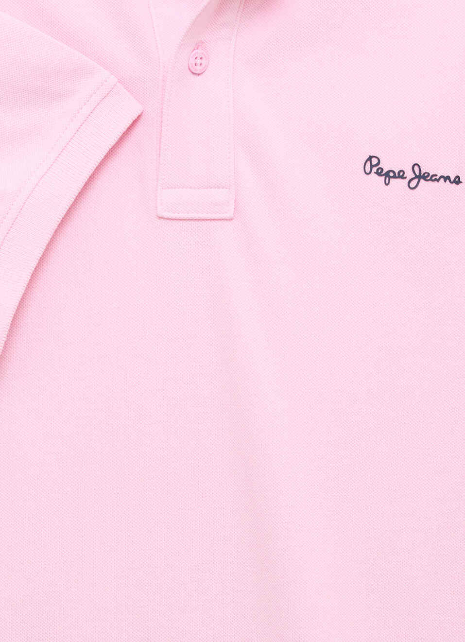 Men Pink Solid Short Sleeves Polo, , large image number 7