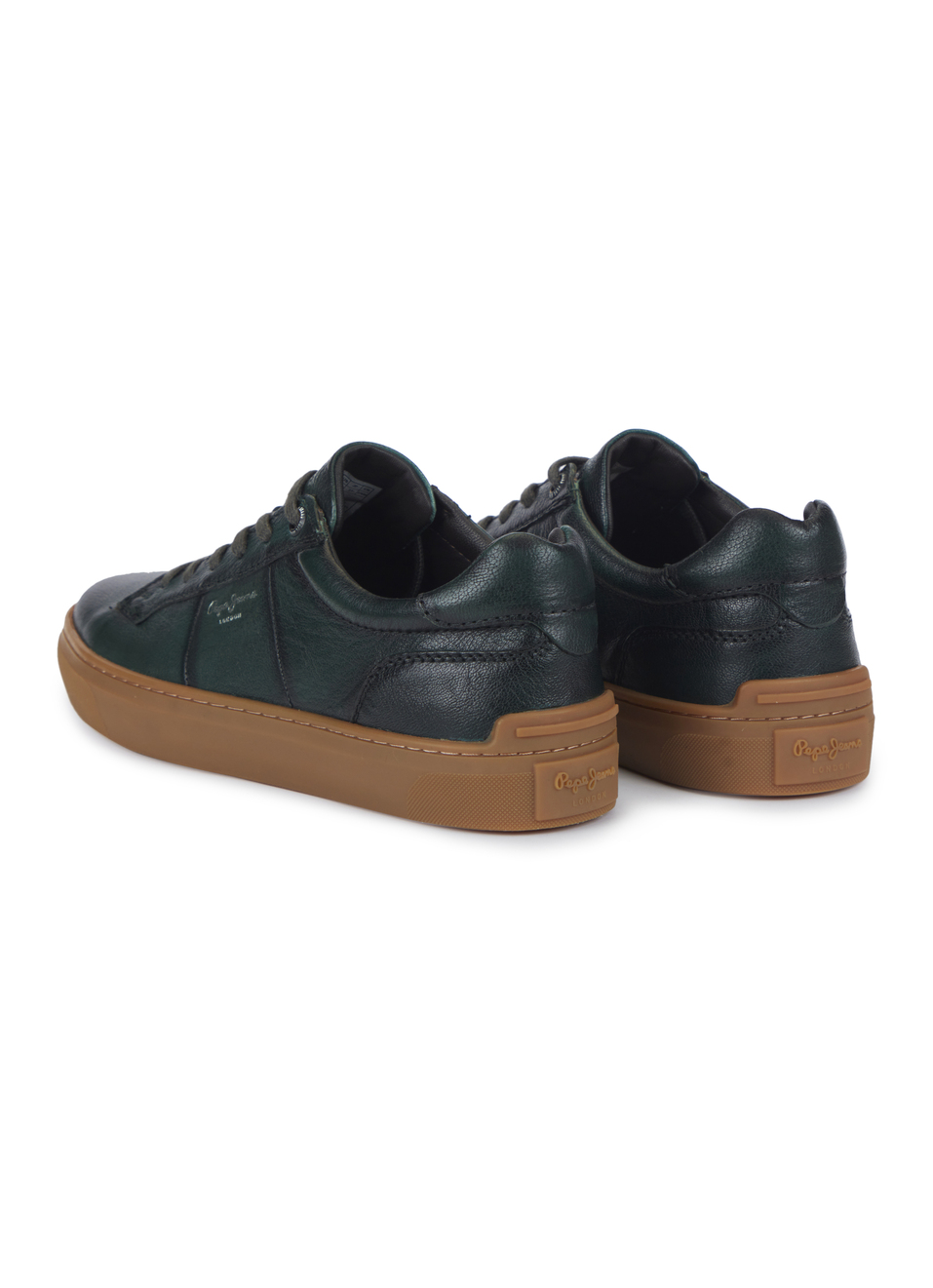 Men Green Premium Leather Sneakers, , large image number 3