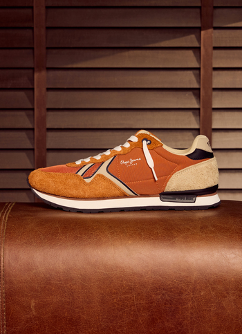 Orange And Black Retro Anti-skid Running Sneakers