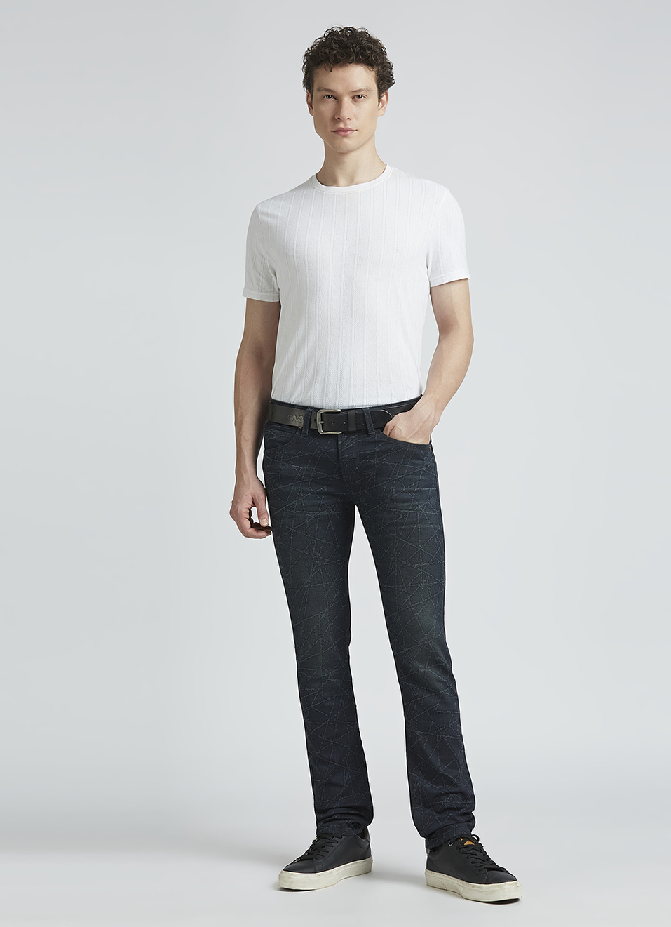 Vapour Black Mid Waist Jeans, , large image number 1