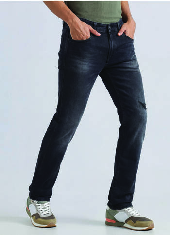 Vapour Black Mid Waist Jeans