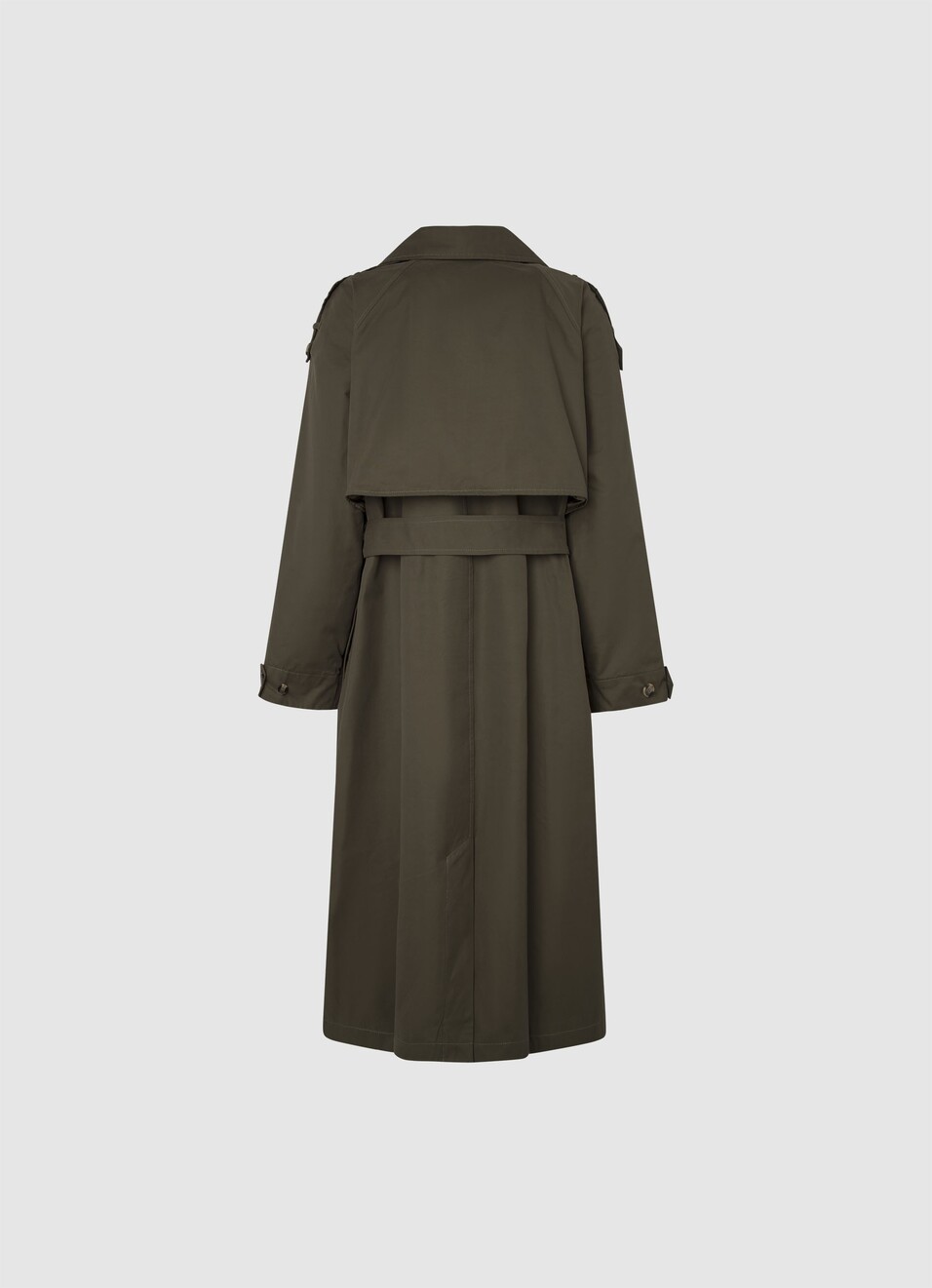 Long Double-breasted Trench Coat, , large image number 5