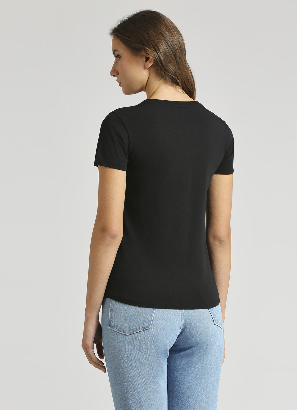 Black Foil Print Short Sleeve T-shirt, , large image number 2