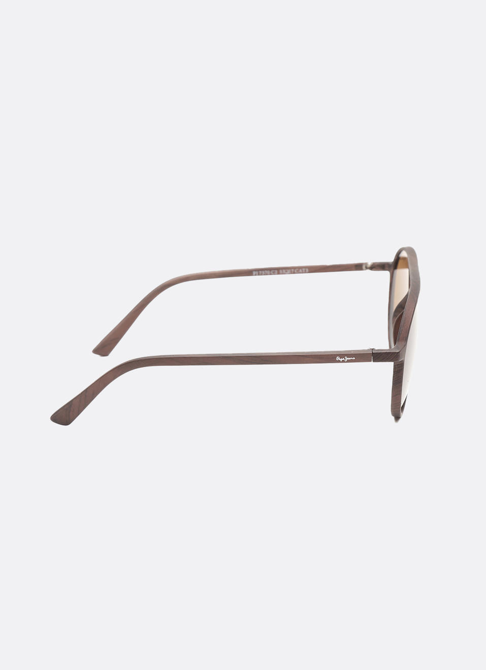 Brown Print Line Round Full Rim Sunglasses, , large image number 3