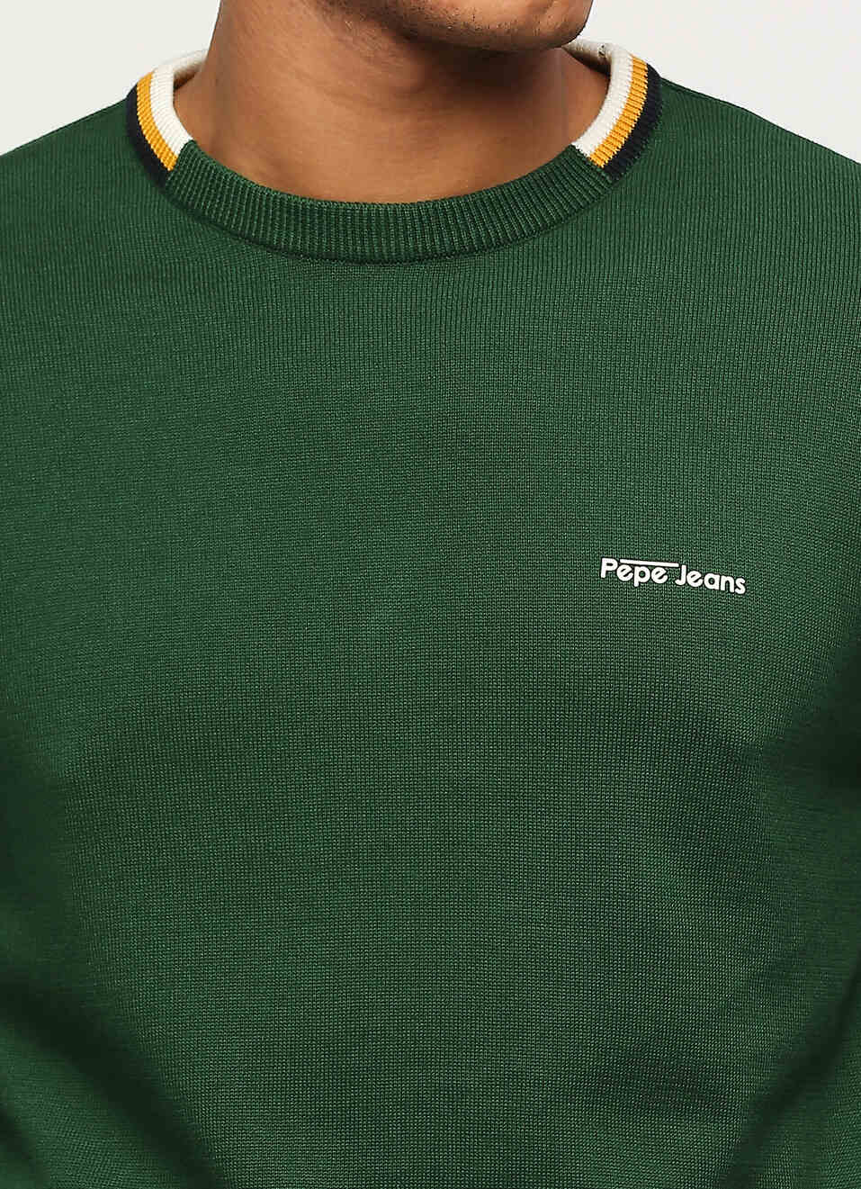 Green Printed Long Sleeve Sweater, , large image number 4