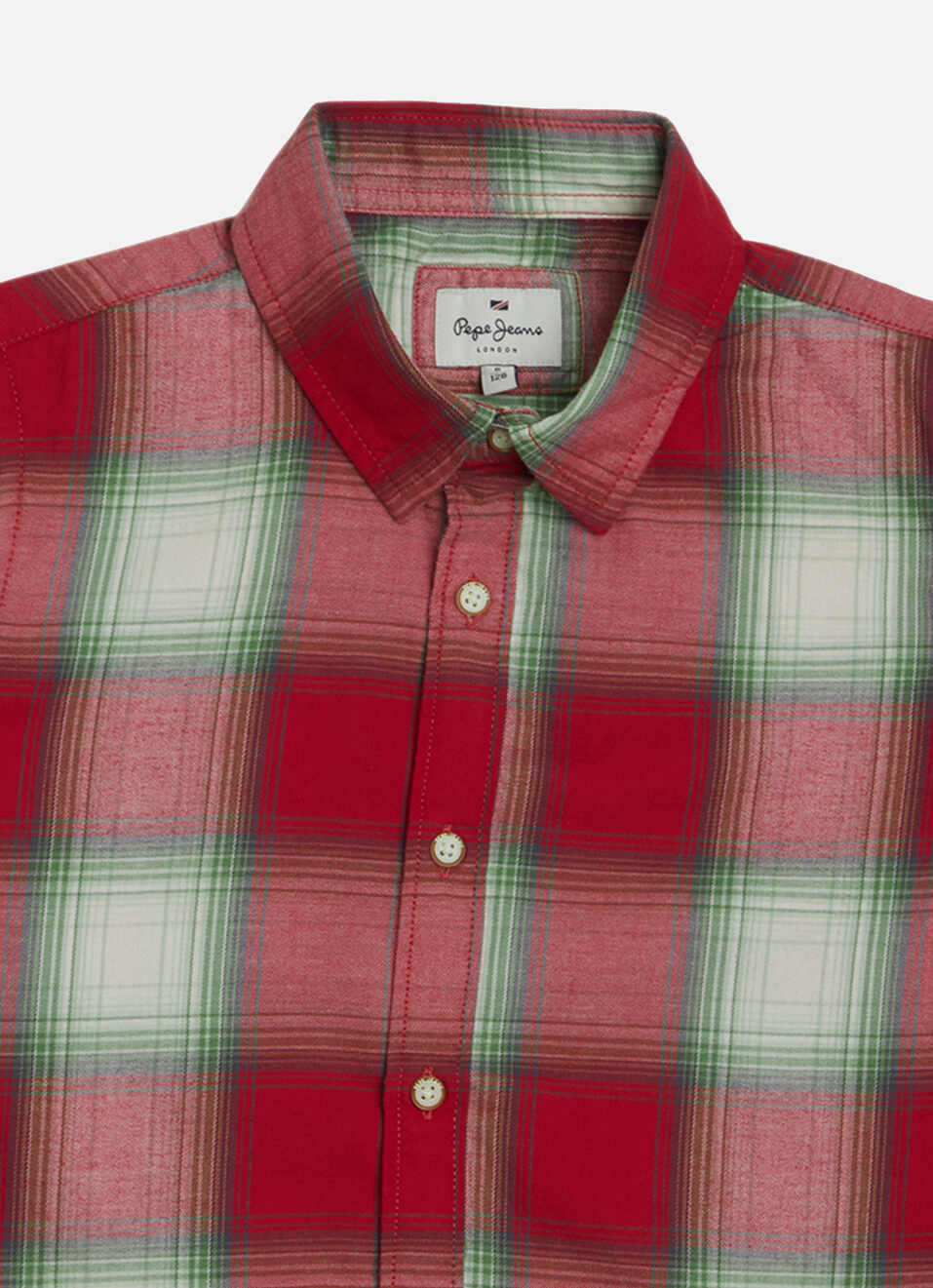 Boys Red Check Full Sleeve Shirt, , large image number 2