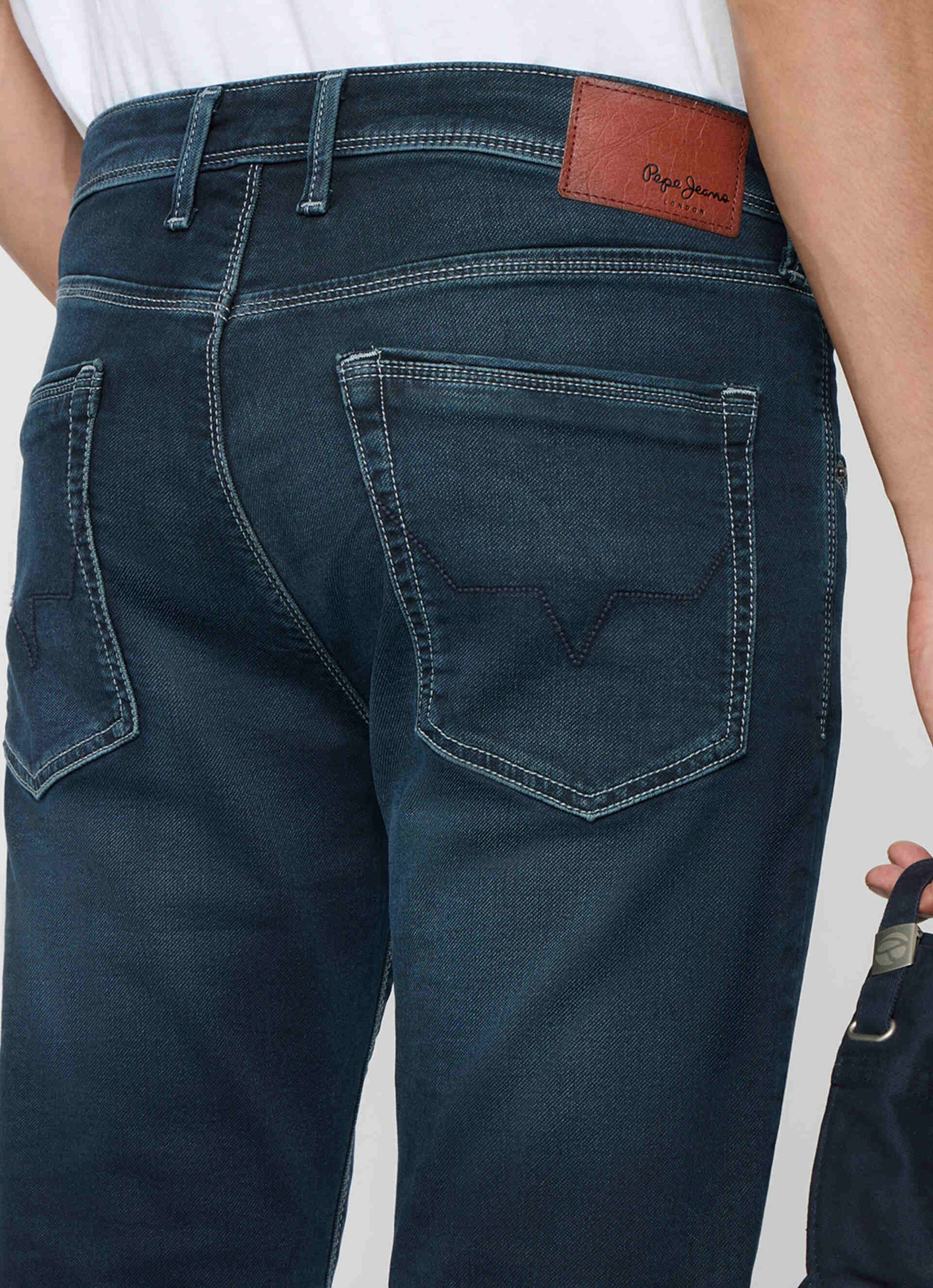 Men Blue Slim Fit Stretchable Jeans, , large image number 9