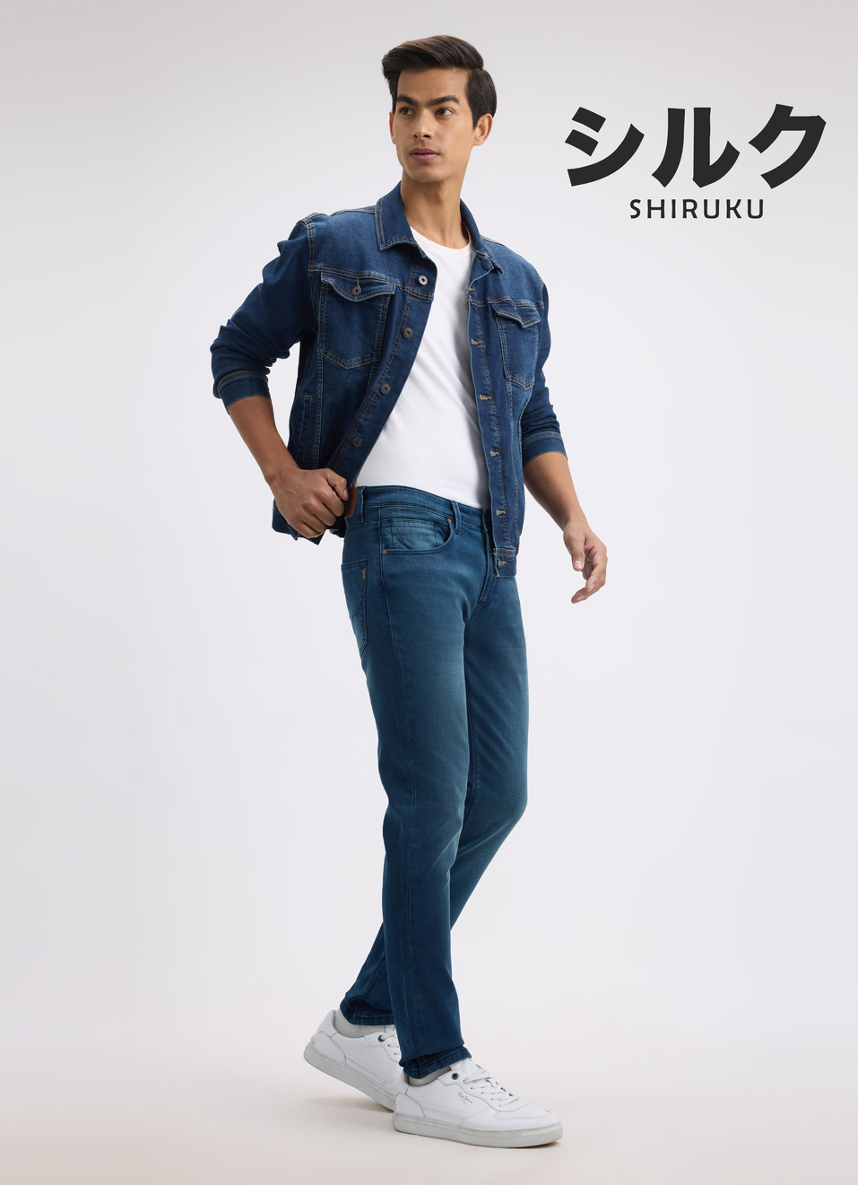Men Blue Slim Tapered Fit Low Rise Jeans , , large image number 0