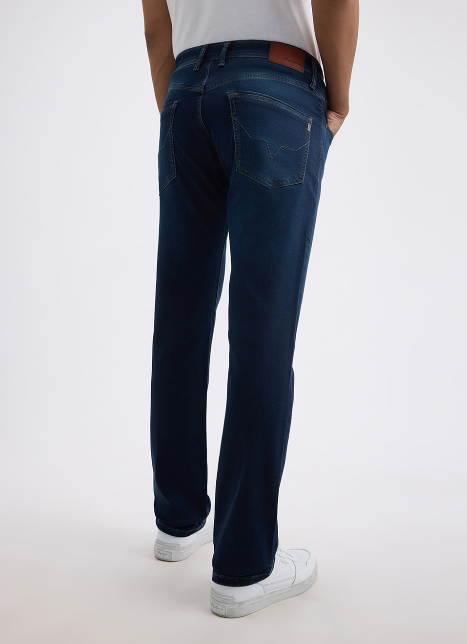 Men Blue Mid Rise Straight Gymindigo Jogger Like Jeans, , large image number 3