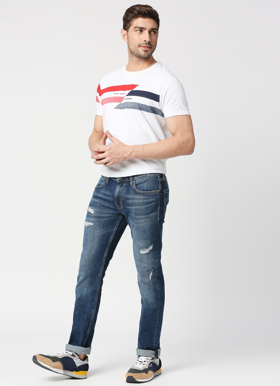 Vapour Slim Fit Mid Waist Jeans, , large image number 6
