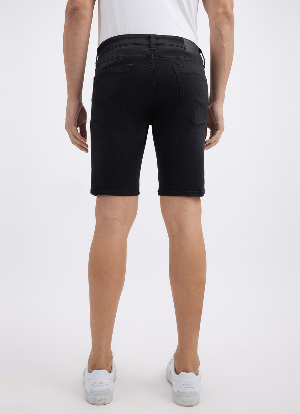 Men Black Mid Rise Regular Shorts, , large image number 3