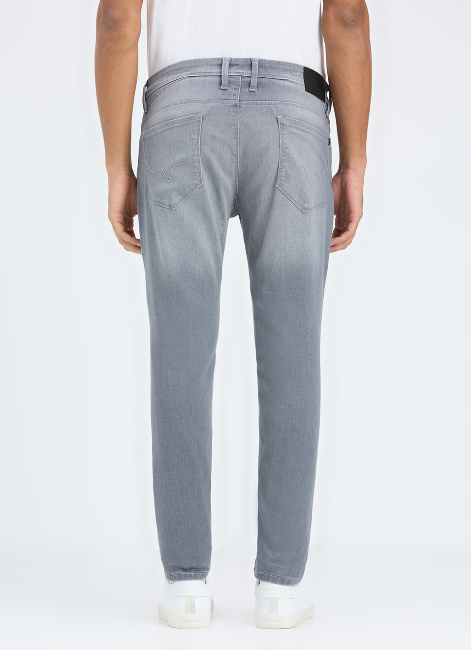 Men Grey Skinny Fit Ankle-length Powerflex Jeans, , large image number 3