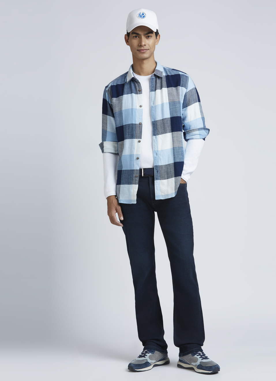 Blue Checks Full Sleeve Shirt, , large image number 5