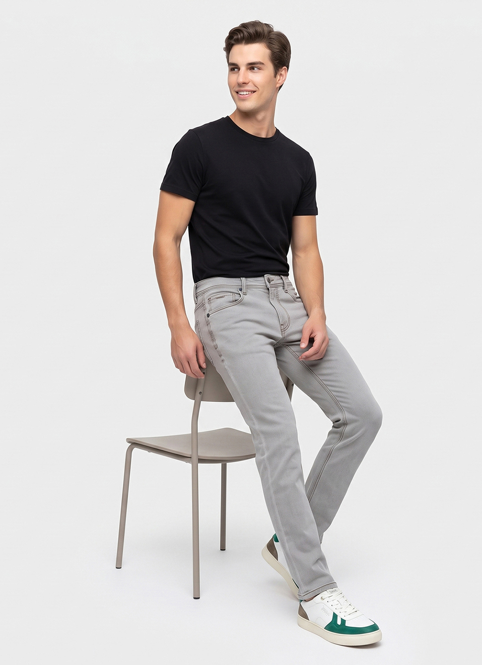 Men Blue Slim Fit Mid Rise Stretchable Jeans, , large image number 1