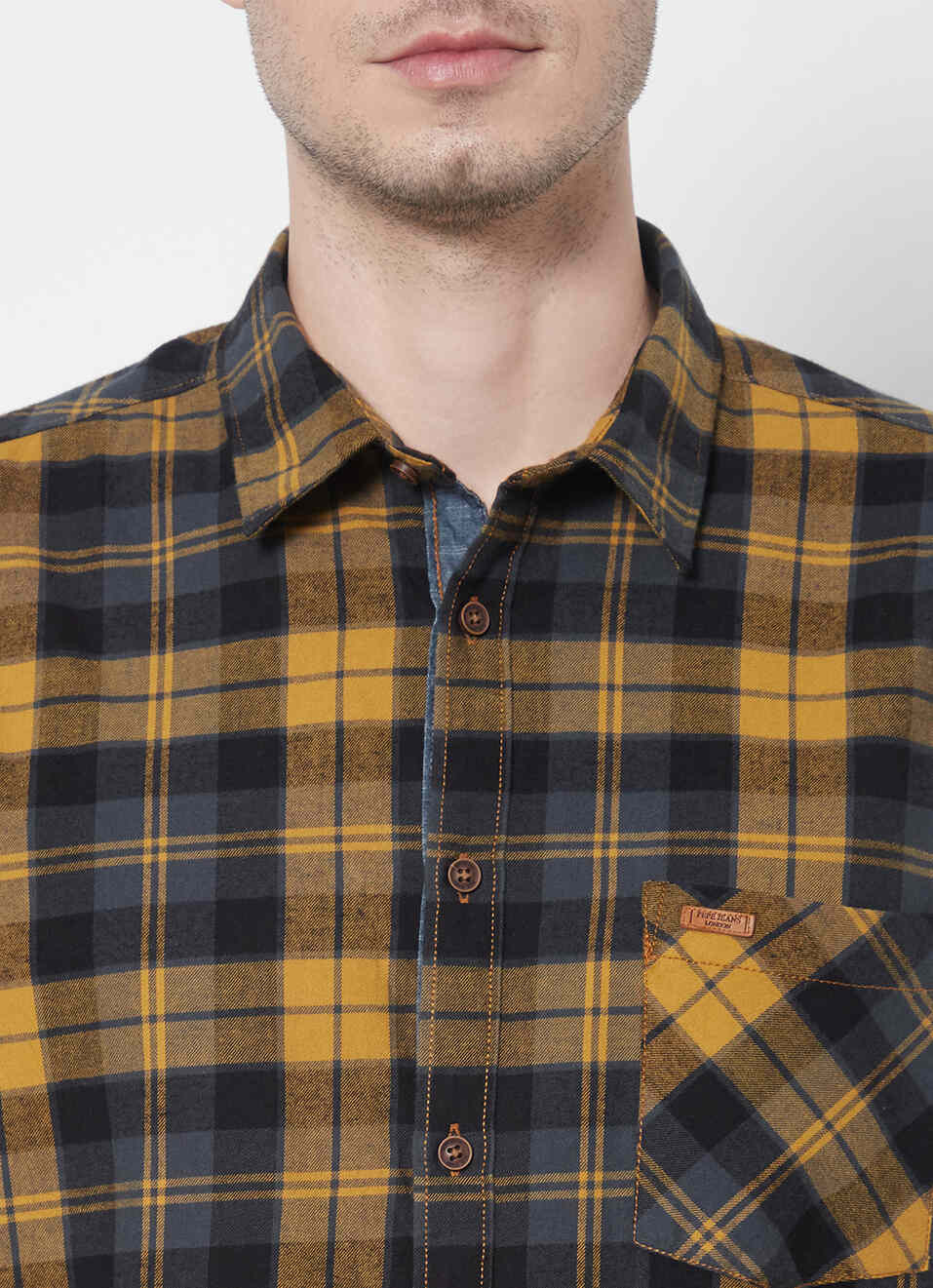 Benji Shiruku Twill Check Shirt, , large image number 4