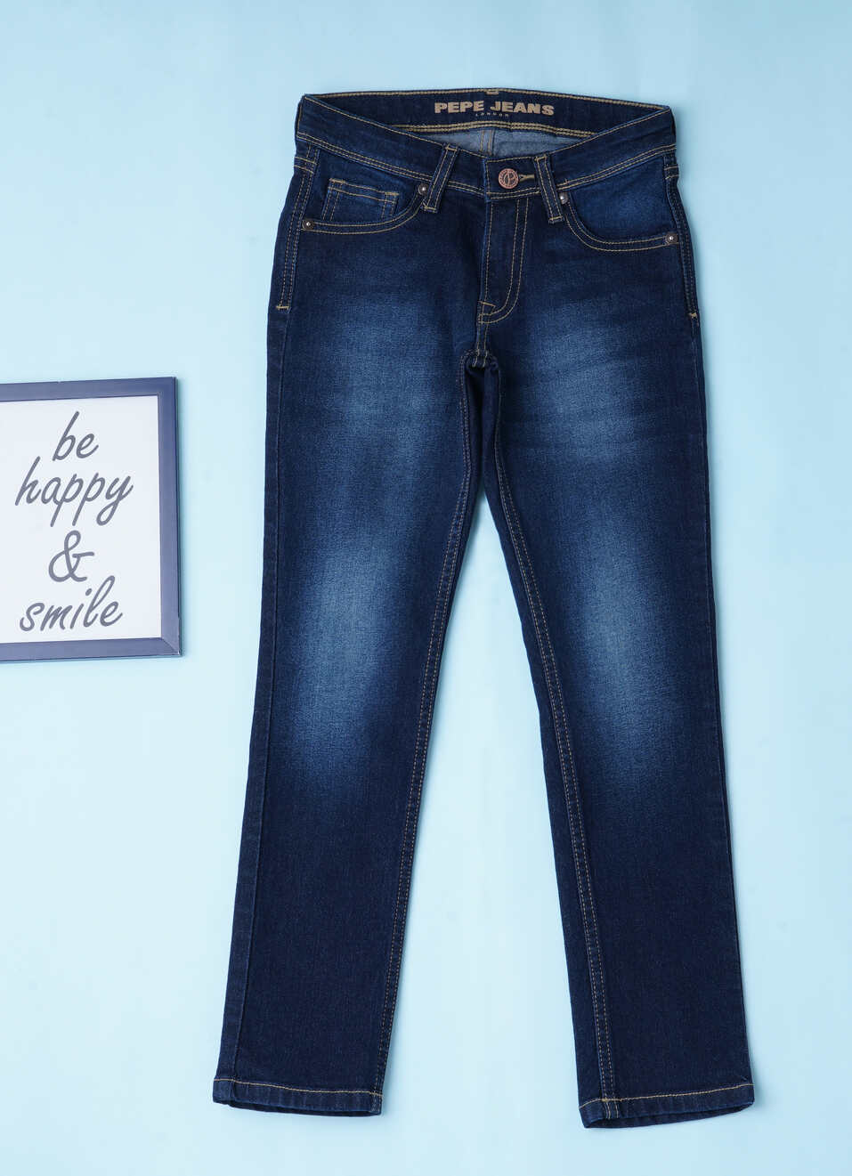 Cashed Mid Waist Slim Fit Denim, , large image number 0