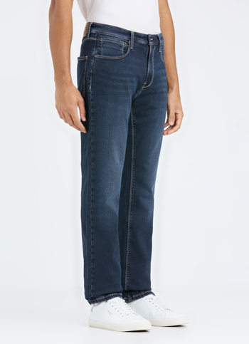 Men Blue Mid Rise Straight Fit Jeans
