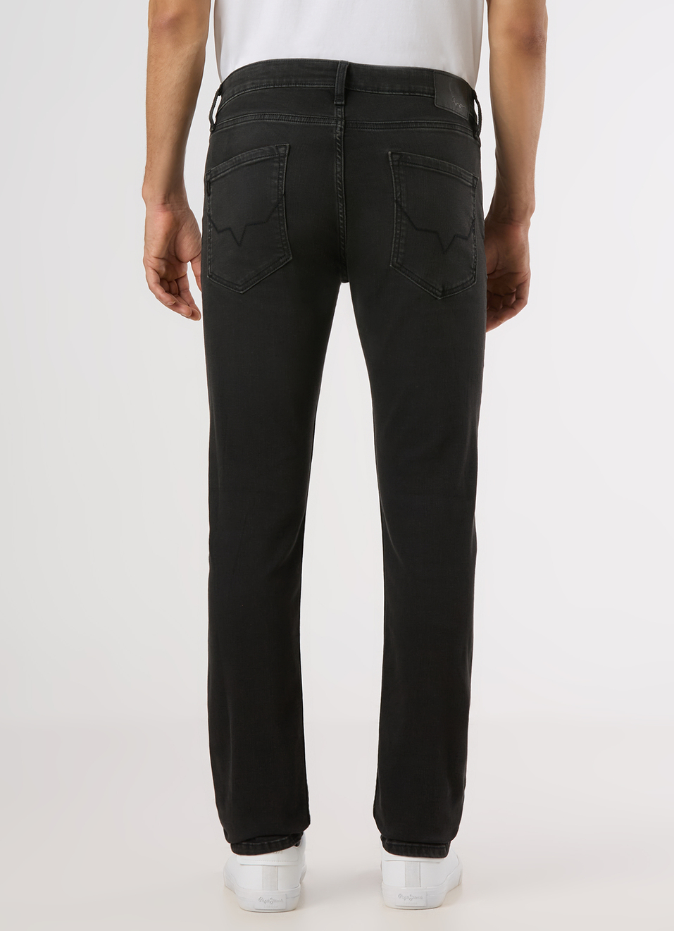 Men Black Mid Rise Slim Fit Stretchable Jeans, , large image number 2